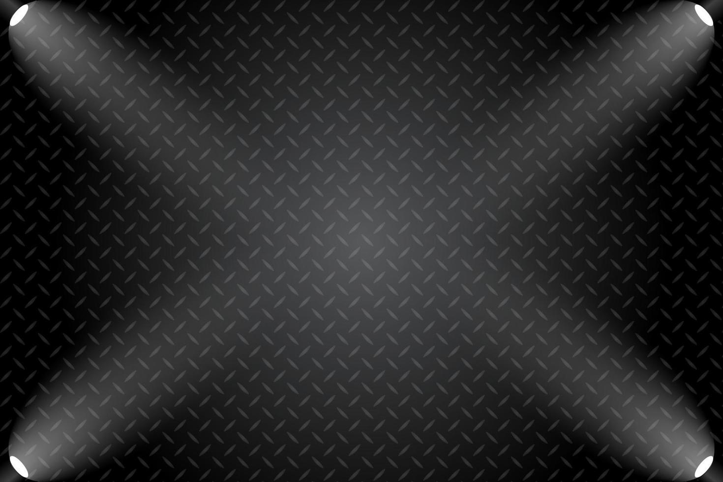 Black metal texture steel background vector