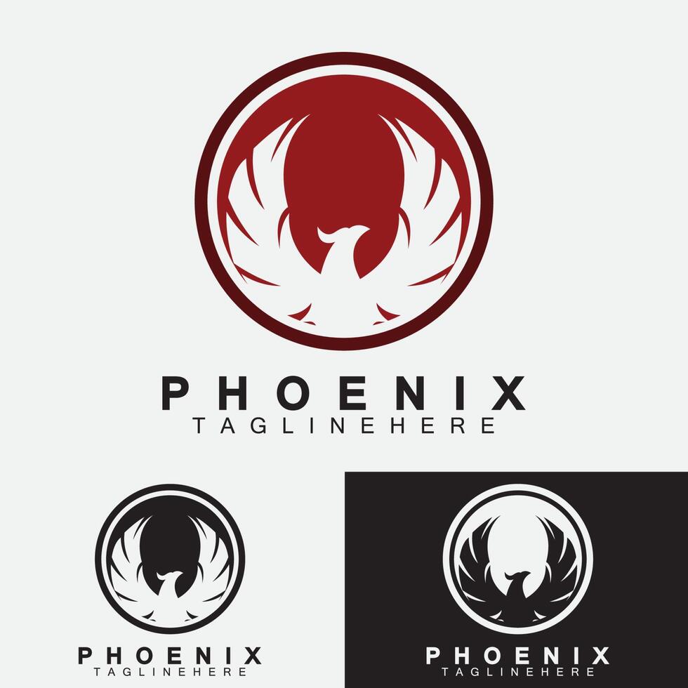 plantilla de diseño de ilustración de vector de logotipo de phoenix