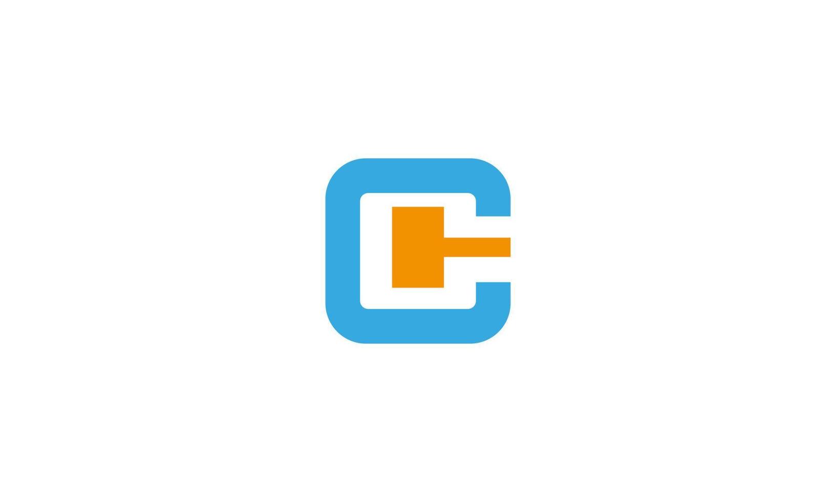 diseño de logotipo ce. diseño de logotipo cuadrado c y e. diseño de logotipo limpio y moderno vector