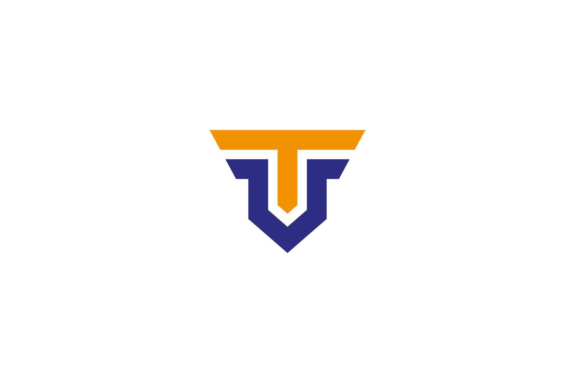 VT logo design . simple modern VT logo design . vector illustration ...