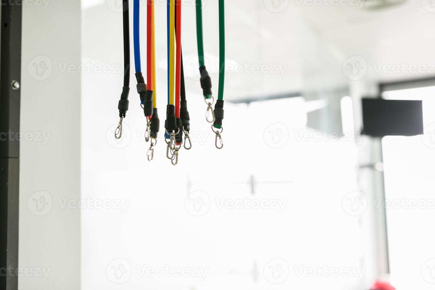 Equipment for rehabilitation in interior of physiotherapy clinic. photo