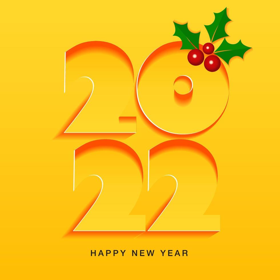 2022 Happy new year christmas design template. logo design for greeting cards or for branding, banner, cover, card Happy new year 2022t vector