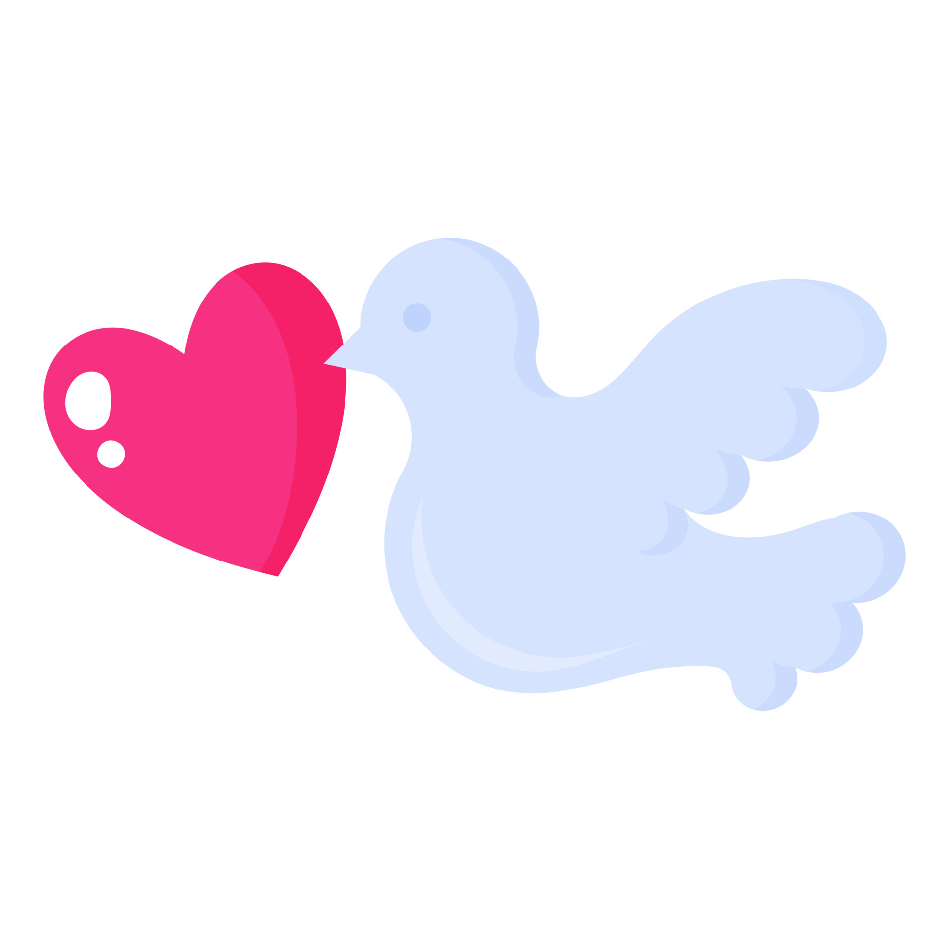 Dove with a heart. Wedding and valentine day concept. 4676886 Vector