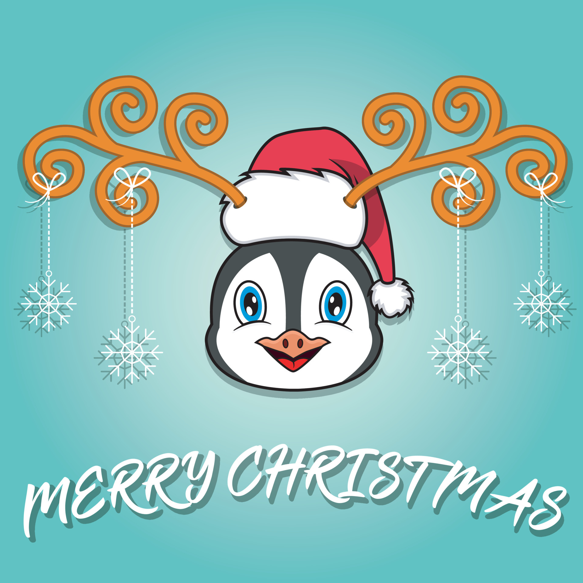 Cute Penguin Head Cartoon Christmass Card. Wearing Hat and Funny Christmas. 4676962 Vector Art at Vecteezy Cute Penguin Head Cartoon Christmass Card. Wearing Hat and Funny Christmas. 4676962 Vector Art at Vecteezy