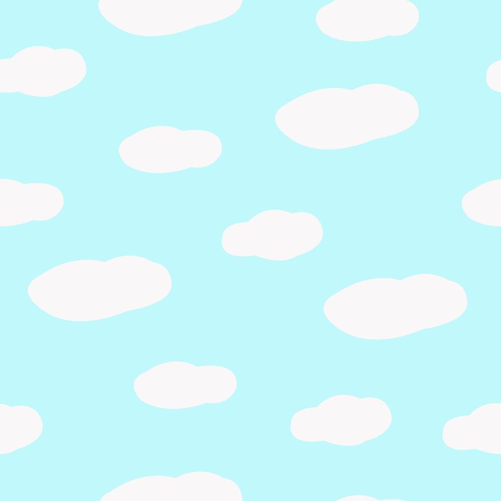 White clouds on a blue sky background vector