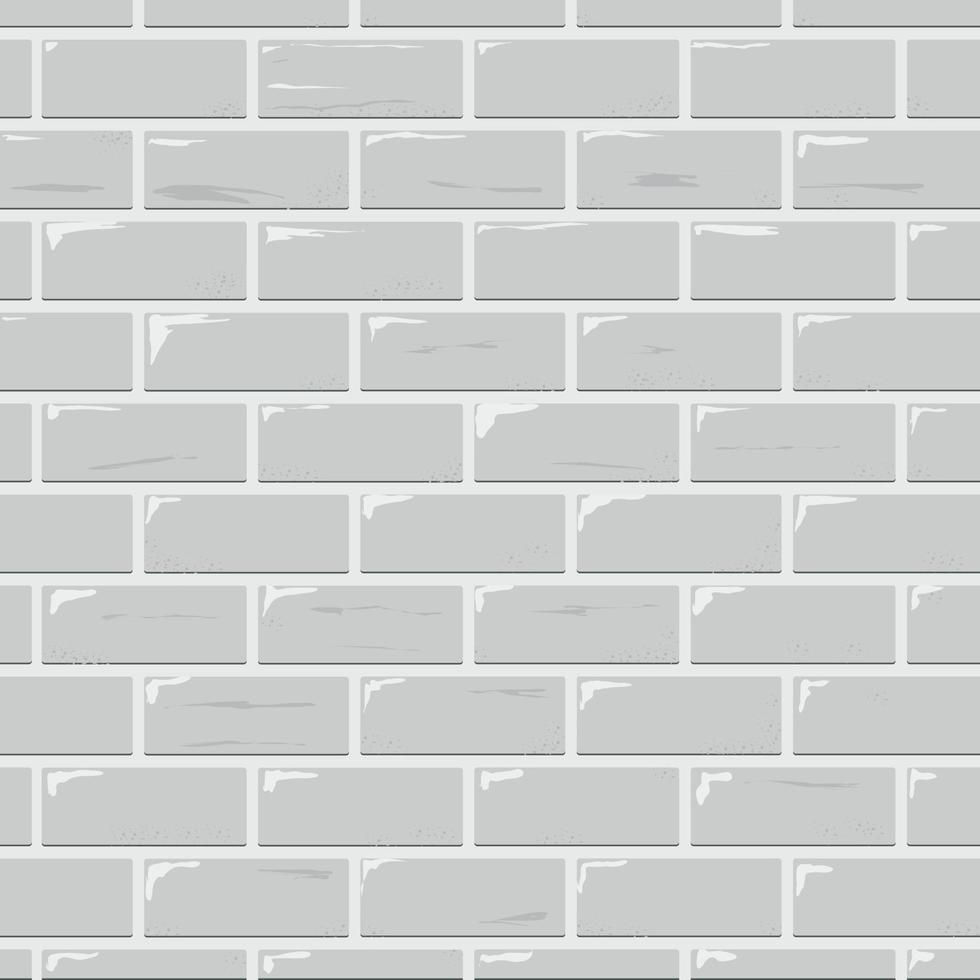 A brick wall made of light gray brick as the background is smooth vector