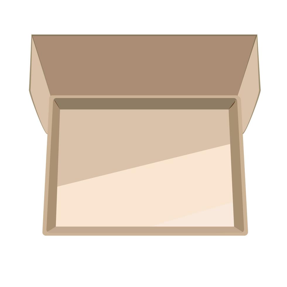 Cardboard box for packaging delivery of products or goods vector