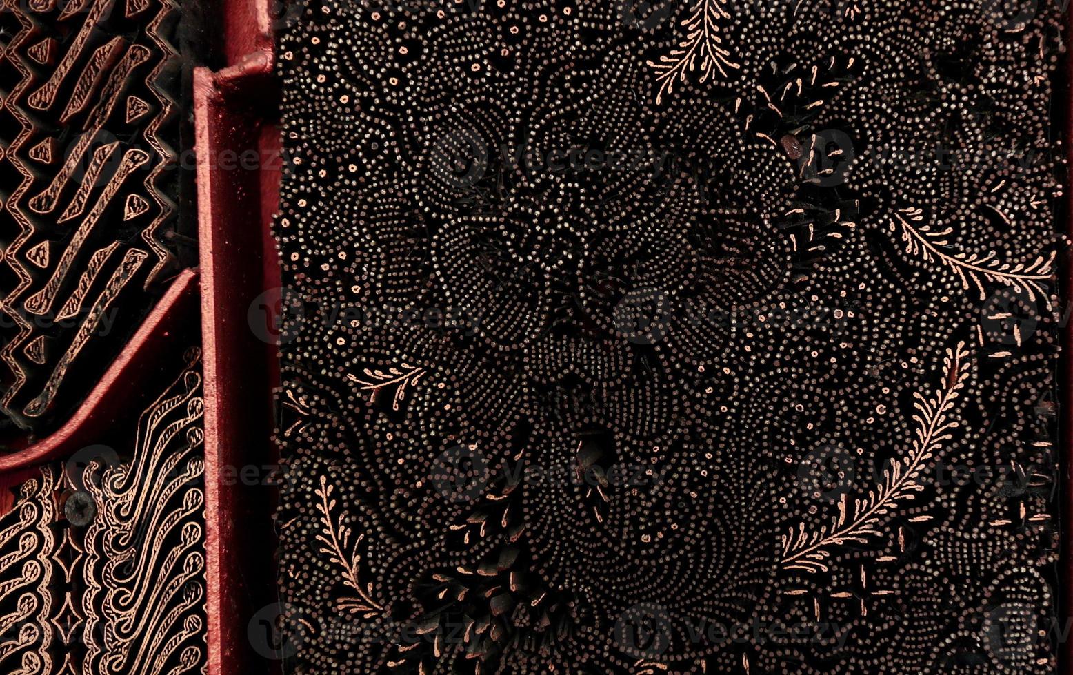 The form and appearance of Canting cap, a tool used for the process of making original batik, photo