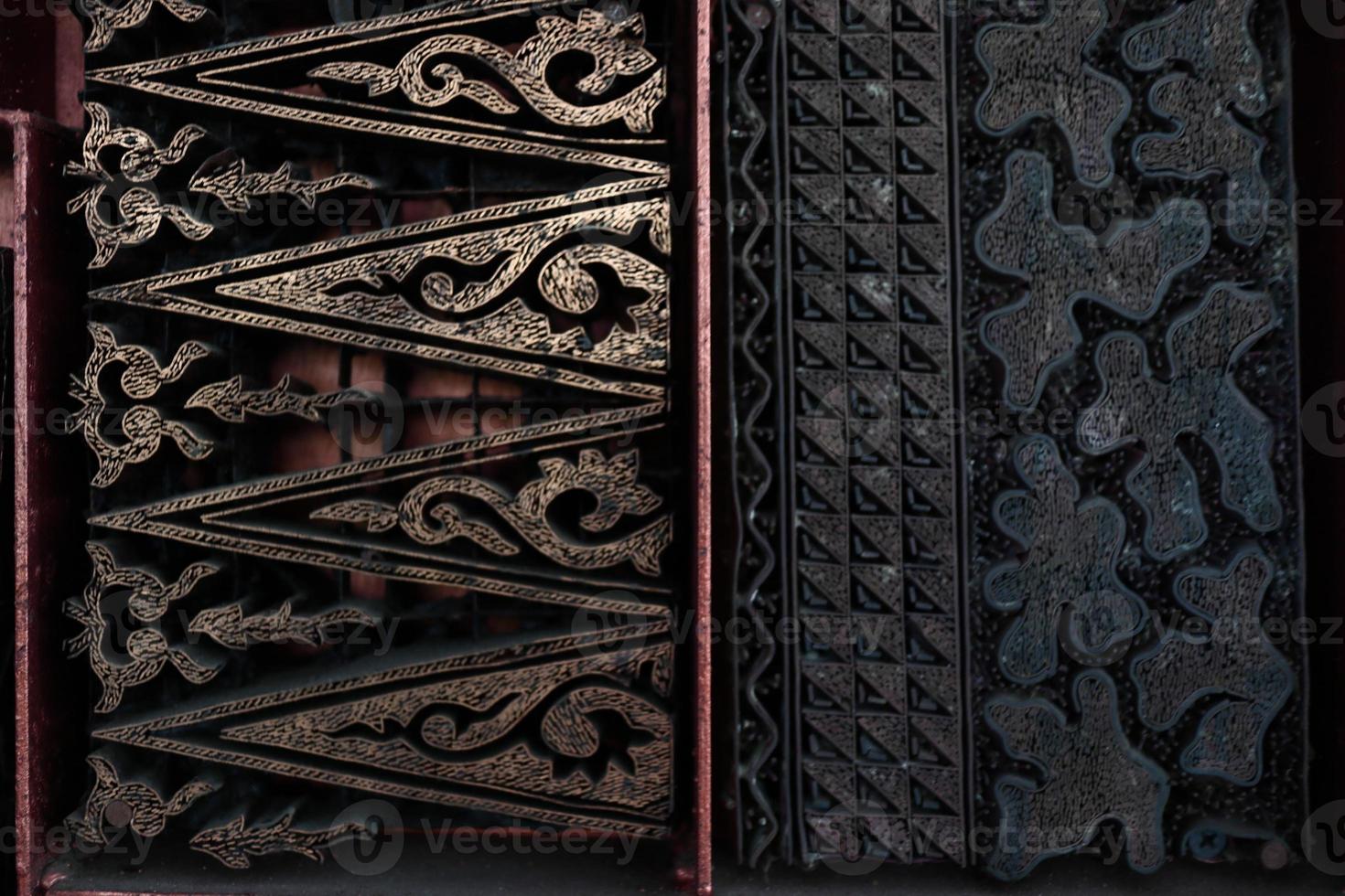 The form and appearance of Canting cap, a tool used for the process of making original batik, photo