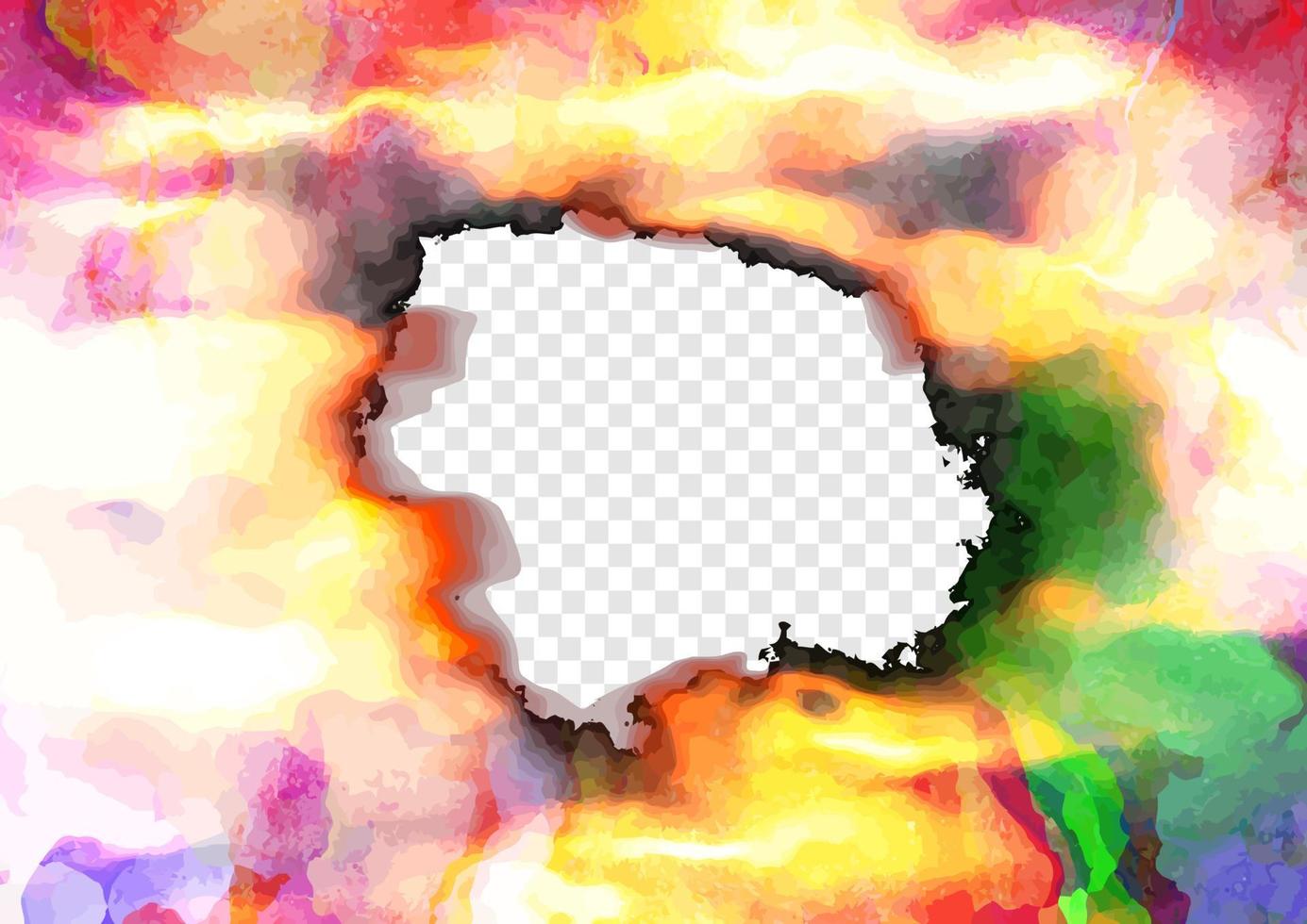 Burnout Parchment Paper Background Frame vector
