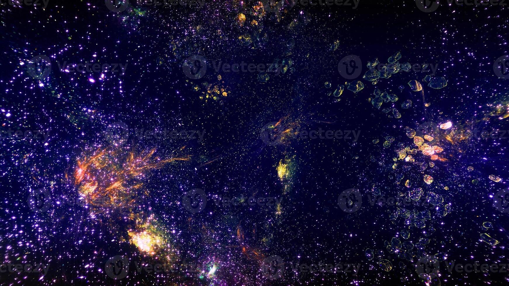 light blue dramatic galaxy night panorama from the moon universe space on night sky photo