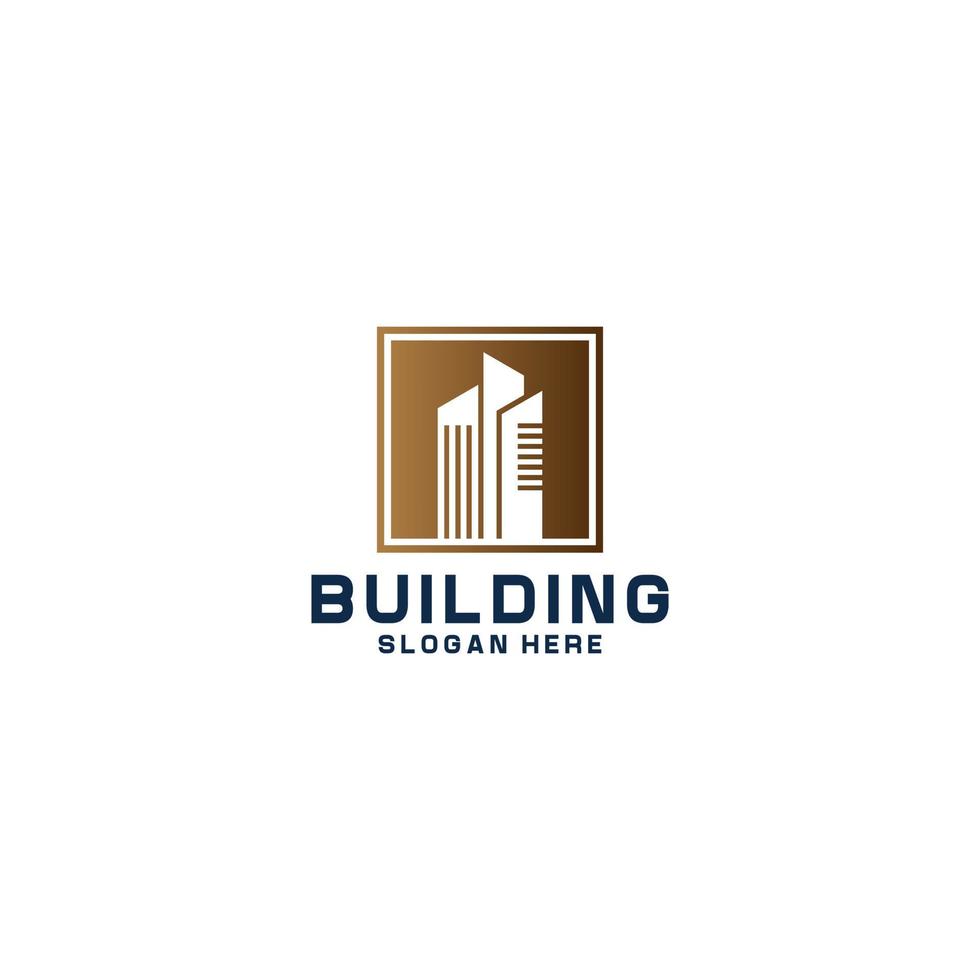 building logo template in white background vector