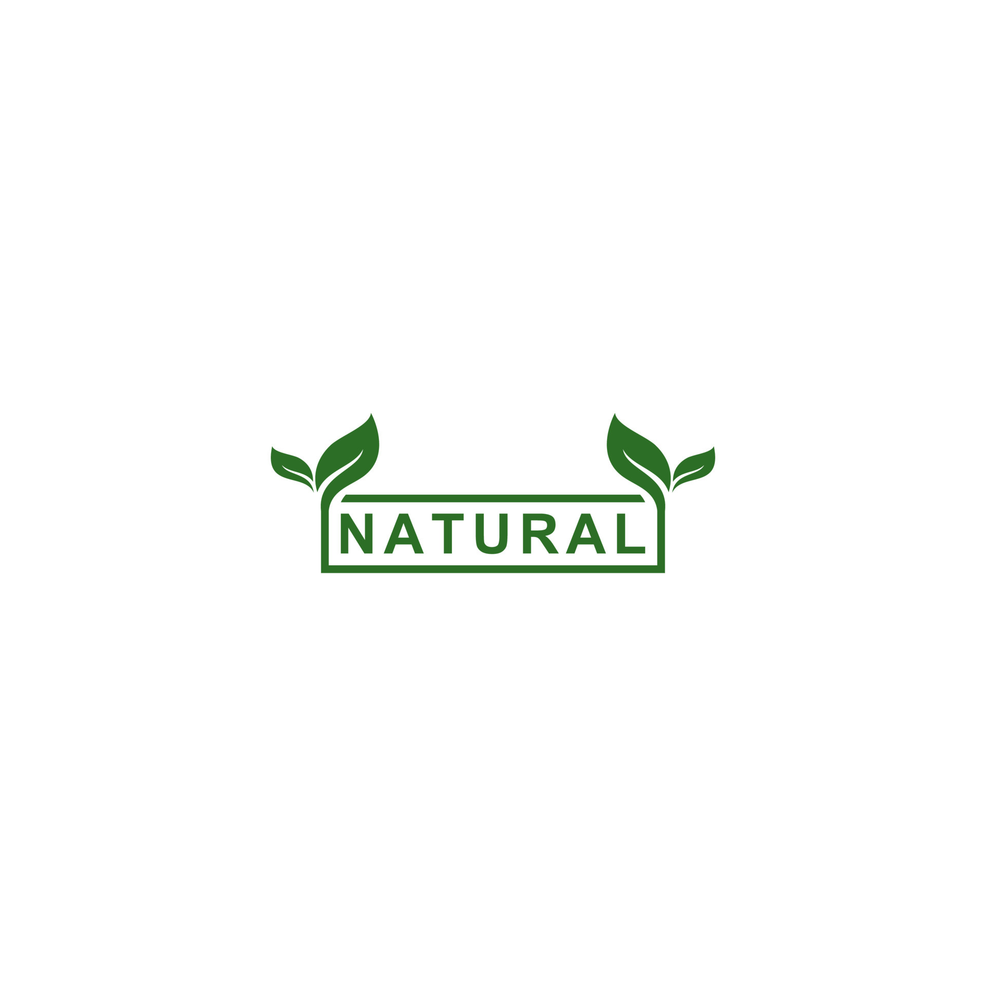 natural logo template vector, icon in white background 4678893 Vector ...