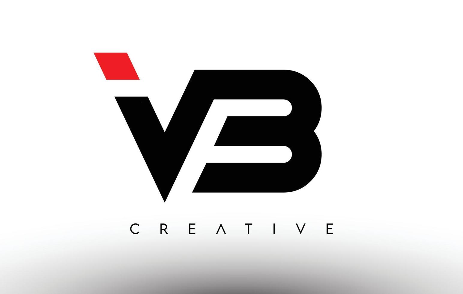 Diseño de logotipo de letra moderna creativa vb. vb icono letras logo vector