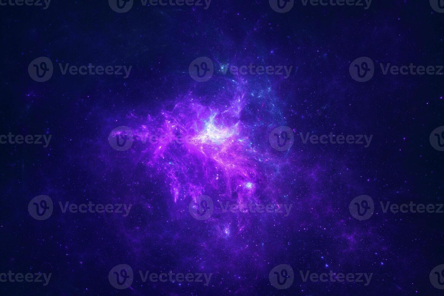 dark blue nebula sparkle purple star universe in outer space horizontal galaxy on space. photo