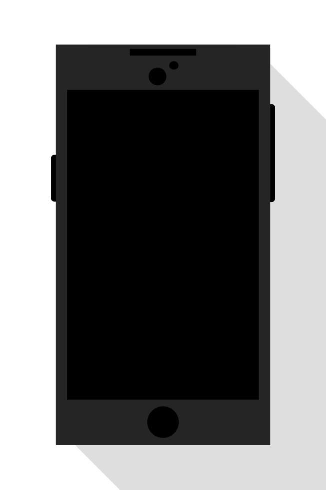 modern smartphone on white background vector