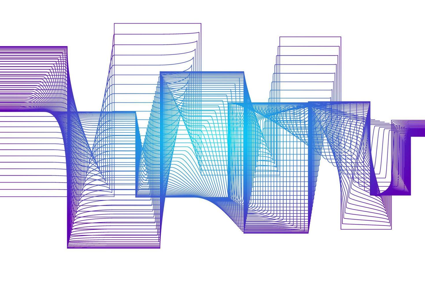 Abstract wave element for design. Digital frequency track equalizer. vector