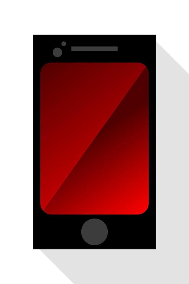 smartphone moderno sobre fondo blanco vector