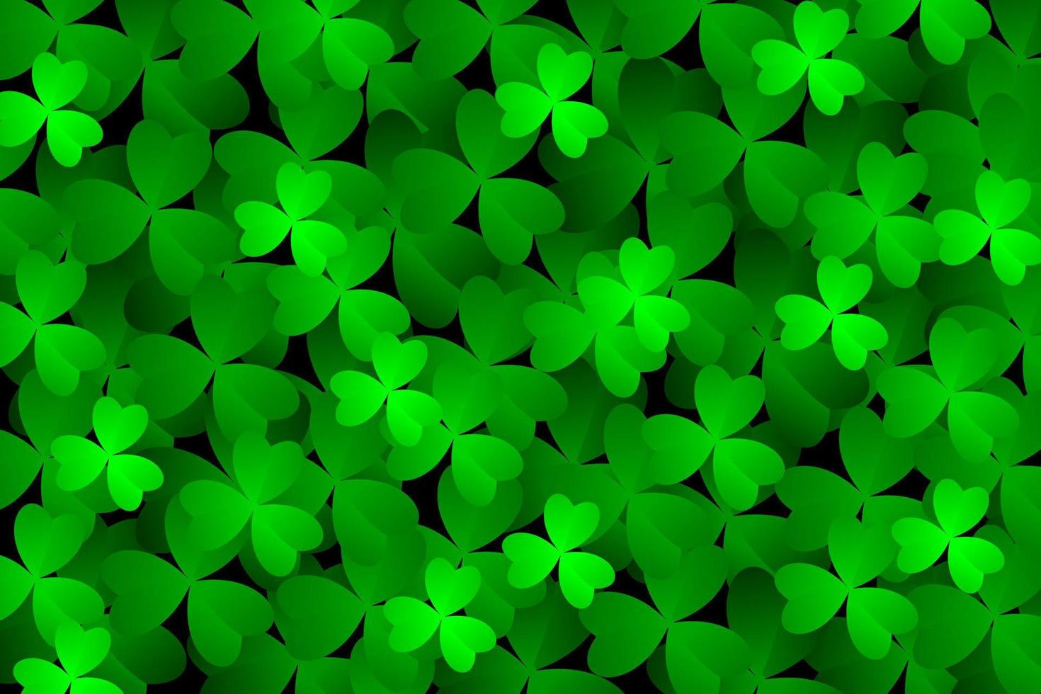 fondo de hojas de trébol. adecuado para el día de San Patricio, el concepto de naturaleza y otros vector