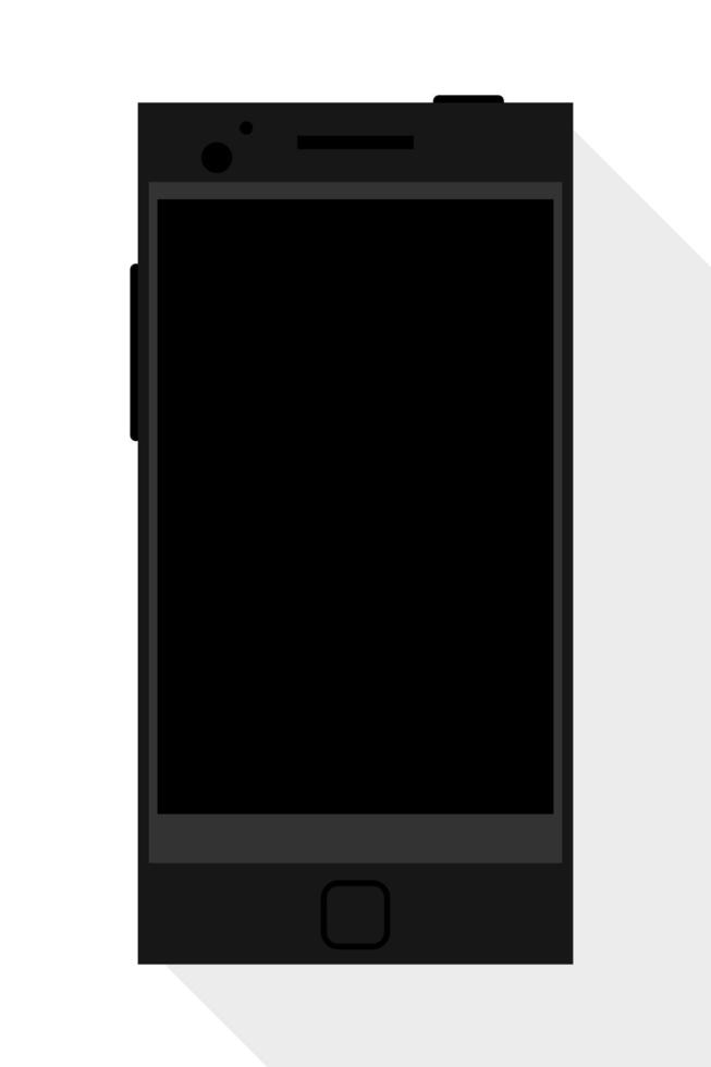 smartphone moderno sobre fondo blanco vector