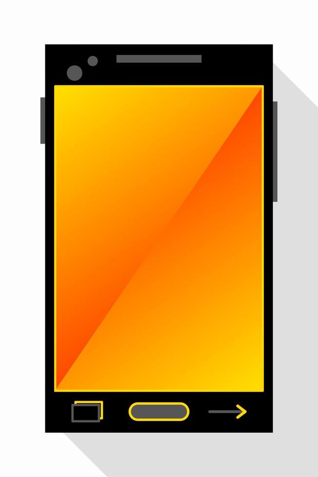 modern smartphone on white background vector