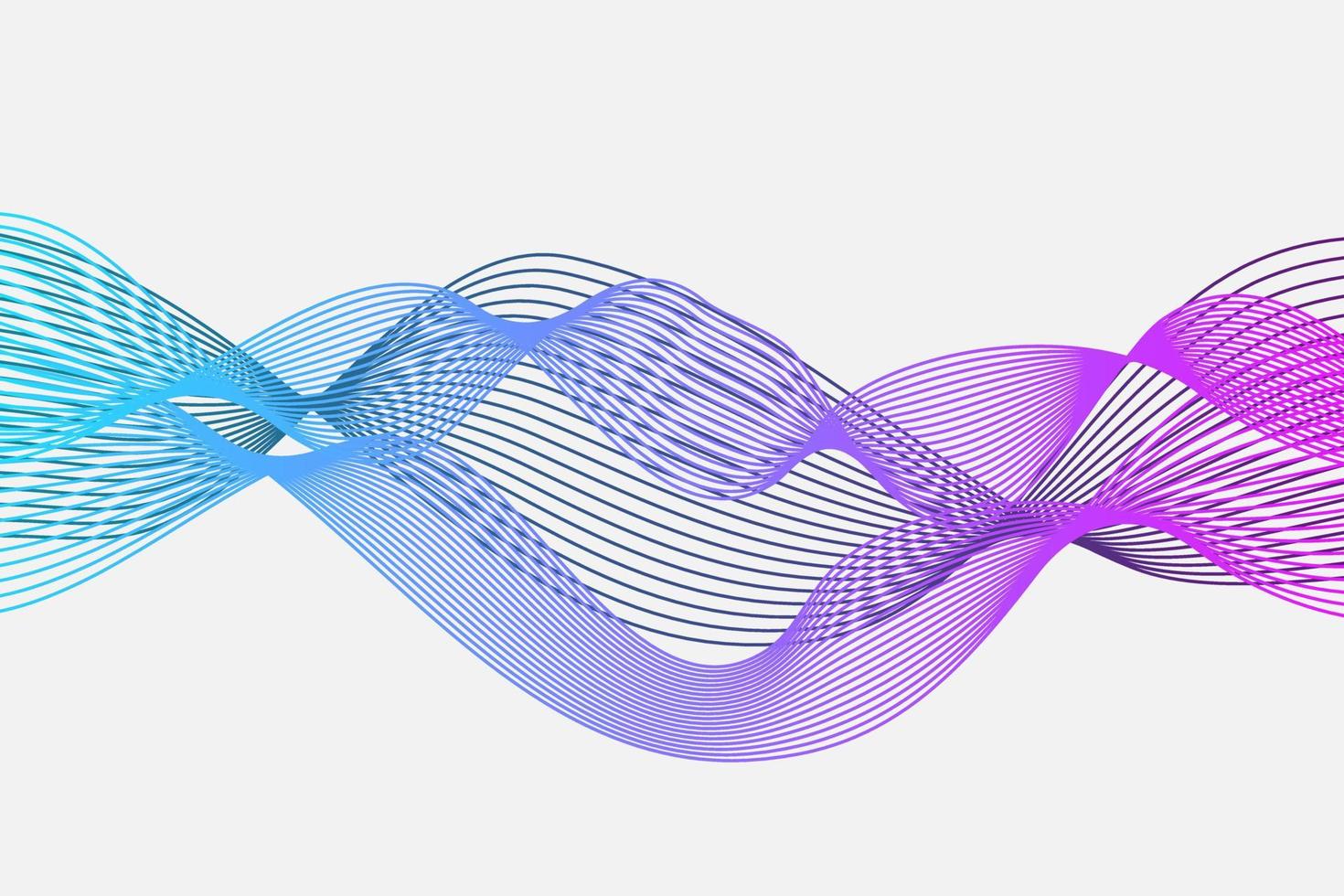 Abstract wave element for design. Digital frequency track equalizer. vector