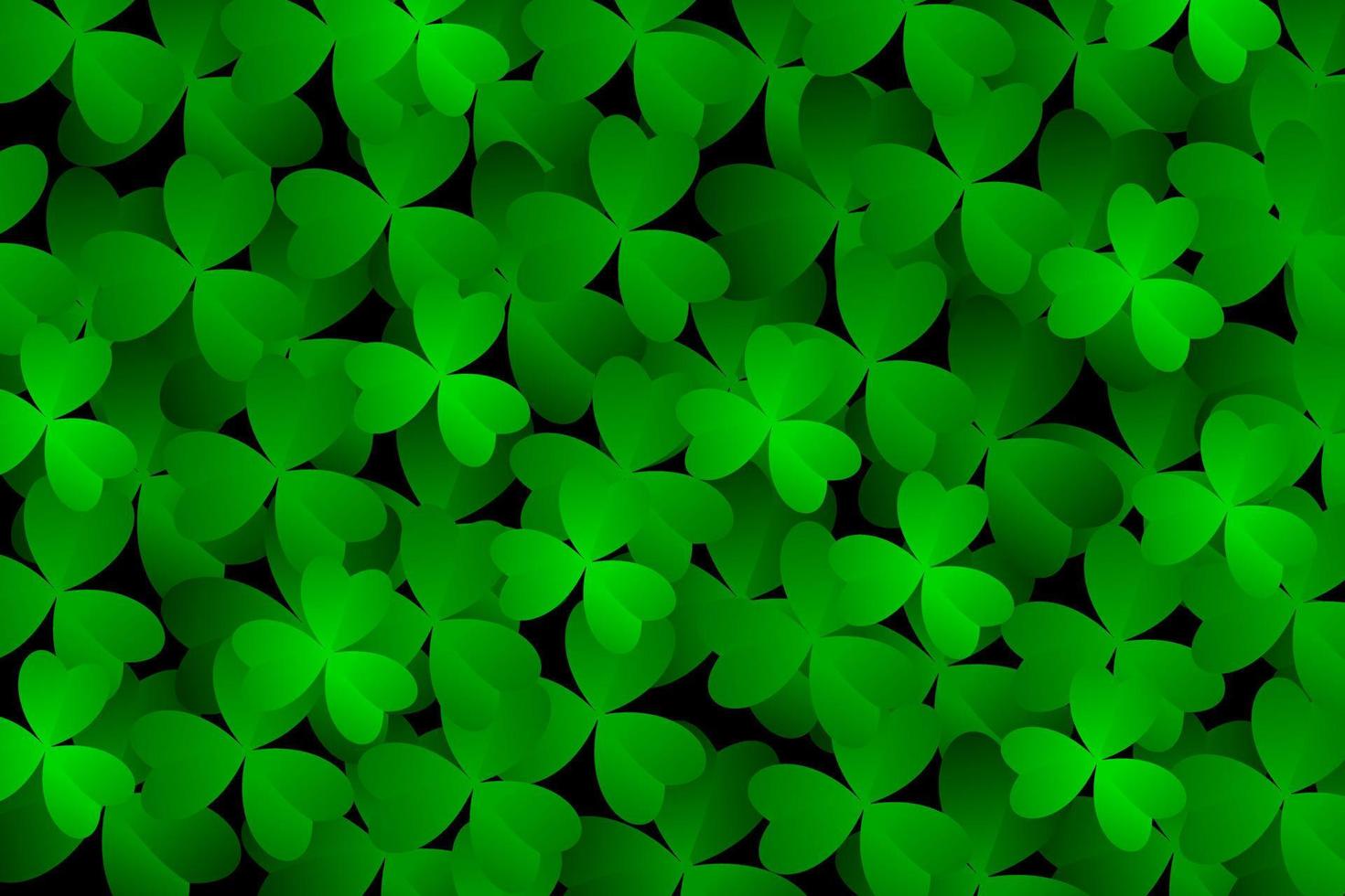 fondo de hojas de trébol. adecuado para el día de San Patricio, el concepto de naturaleza y otros vector