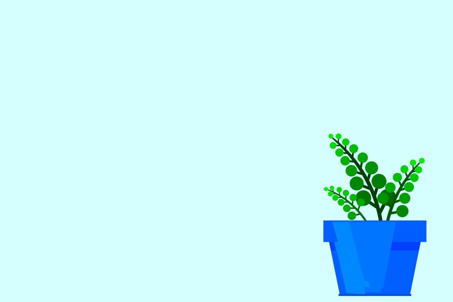 Indoor and outdoor landscape garden potted plants isolated on white vector