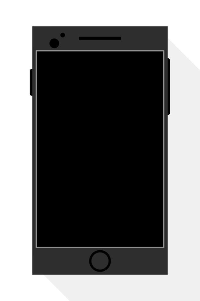 modern smartphone on white background vector