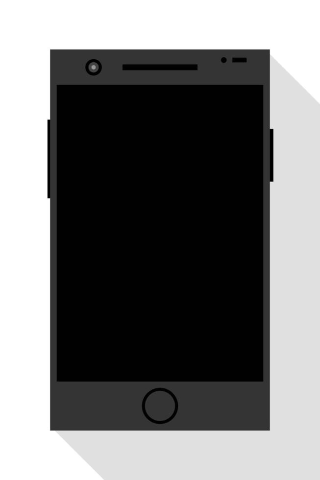 smartphone moderno sobre fondo blanco vector