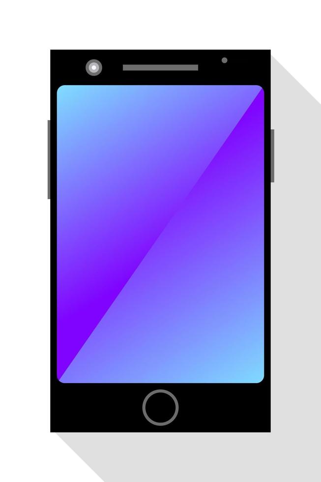 modern smartphone on white background vector