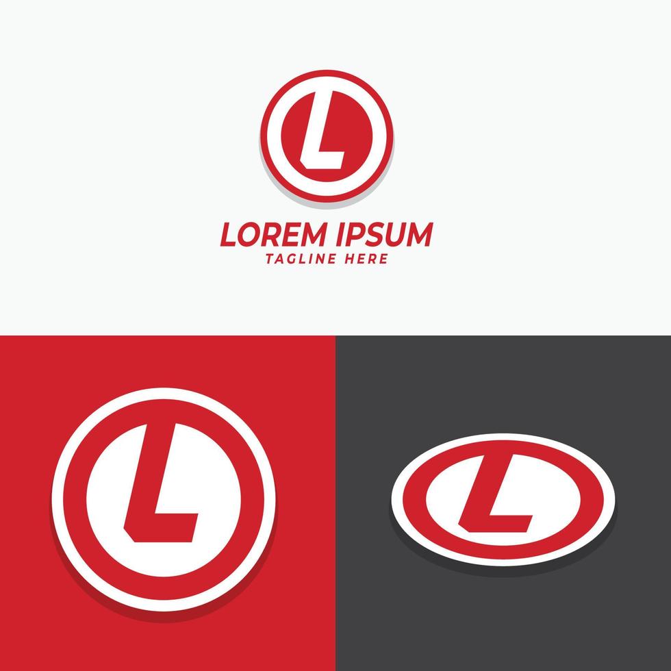 initial k circle logo template vector