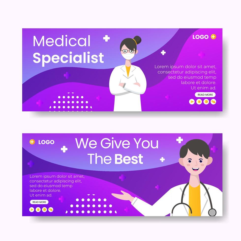 Medical Healthcare Banner Template Flat Design Illustration Editable of Square Background Suitable for Social media, Feed, Card, Greetings and Web Internet Ads vector