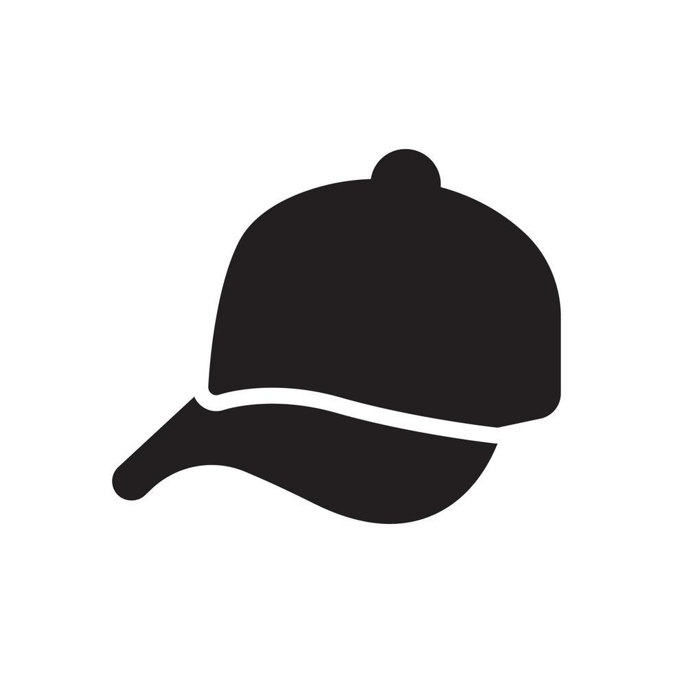 cap glyph icon vector