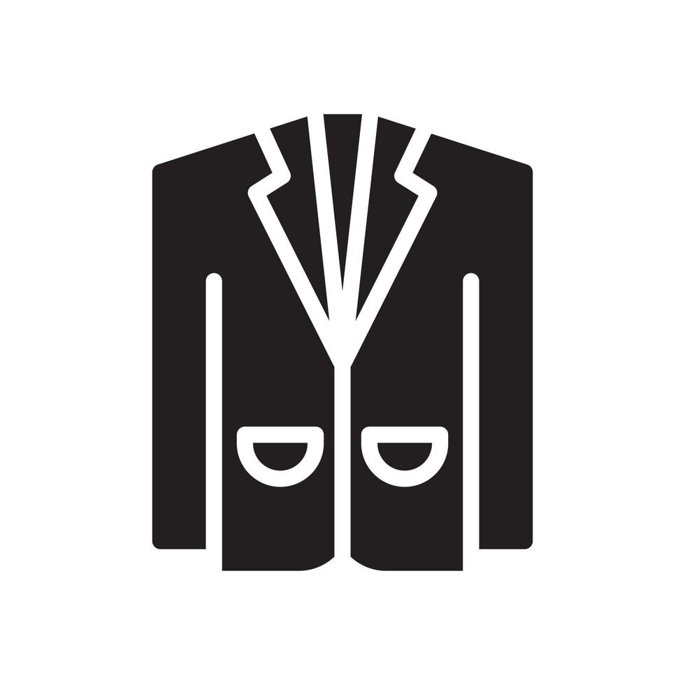 suit glyph icon vector