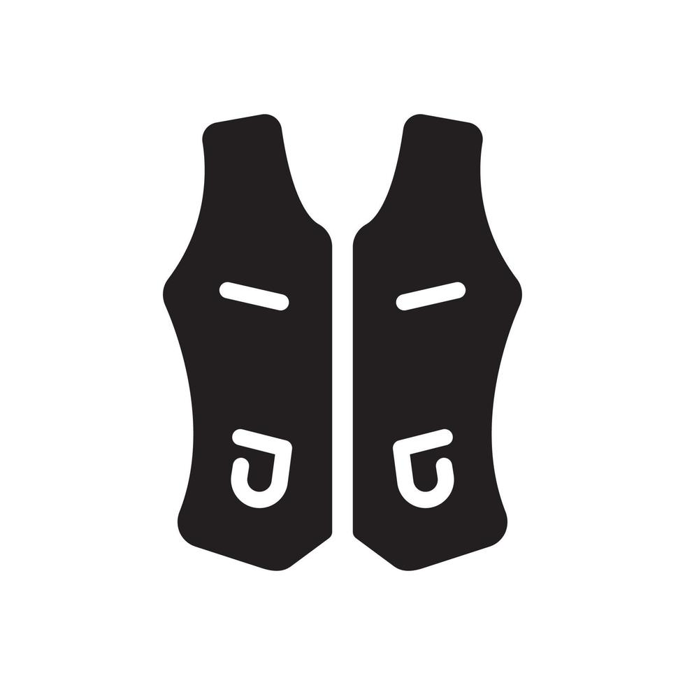 waistcoat glyph icon vector