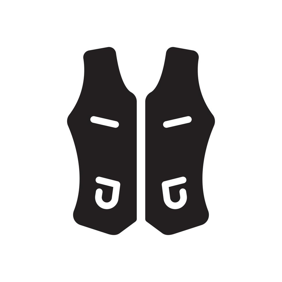 waistcoat glyph icon vector