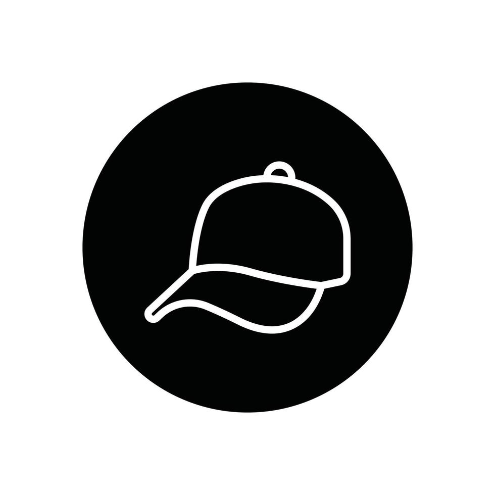 cap glyph icon vector