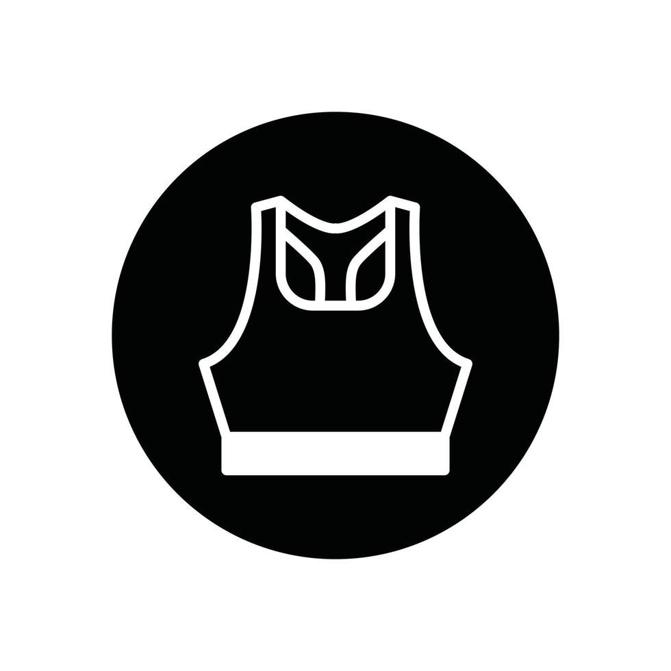 tank top glyph icon vector