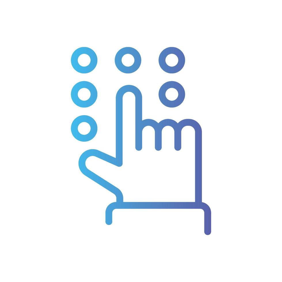 Password glyph icon vector