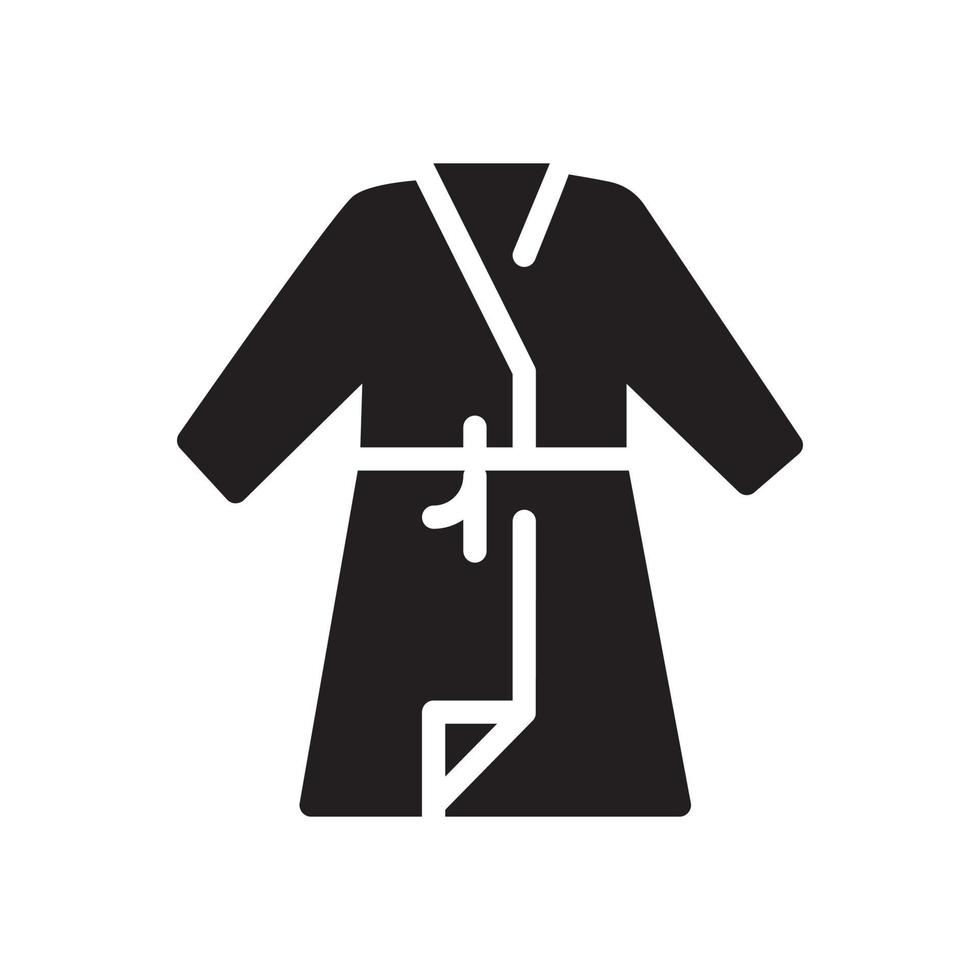 bathrobe glyph icon vector