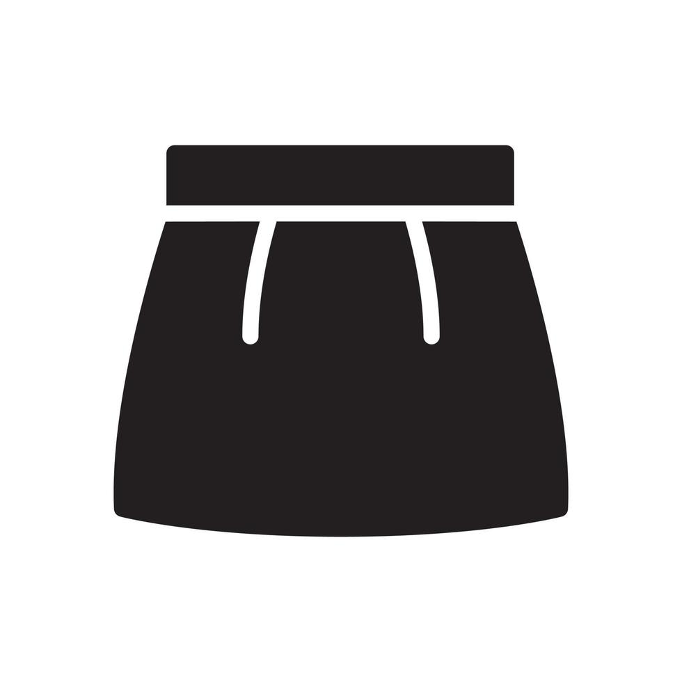 skirt glyph icon vector