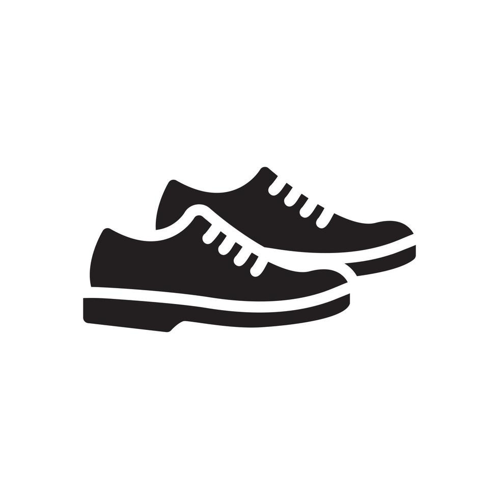 shoes glyph icon vector
