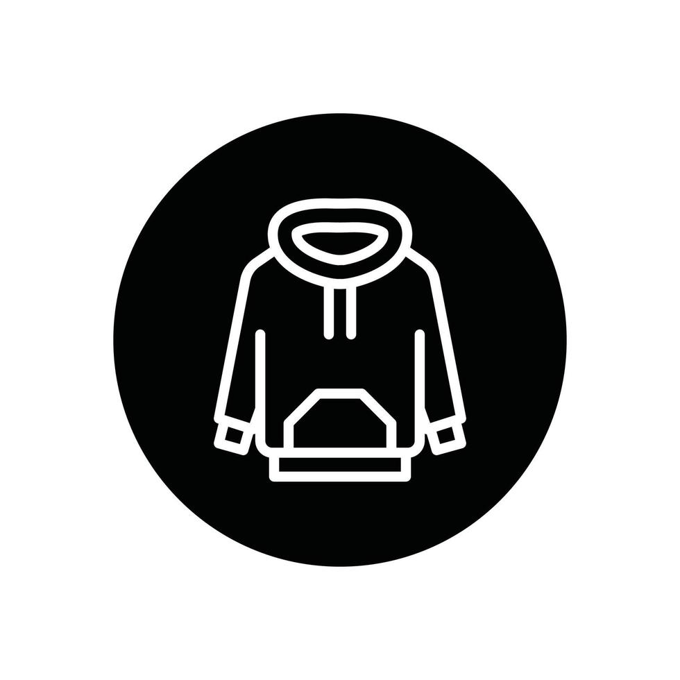 hoodie glyph icon vector