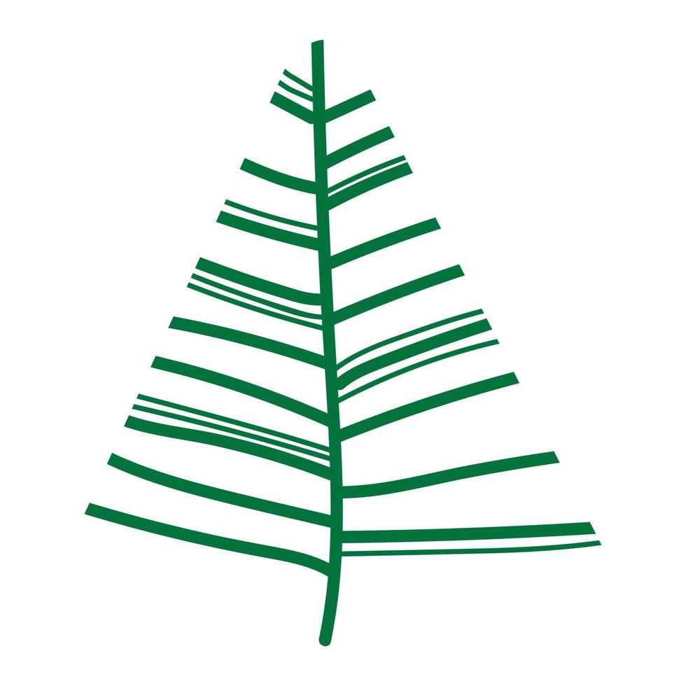 Christmas Fir tree simple vector design