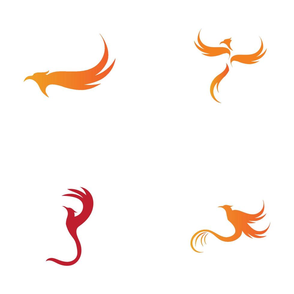 Ilustración de vector de diseño de logotipo de Phoenix