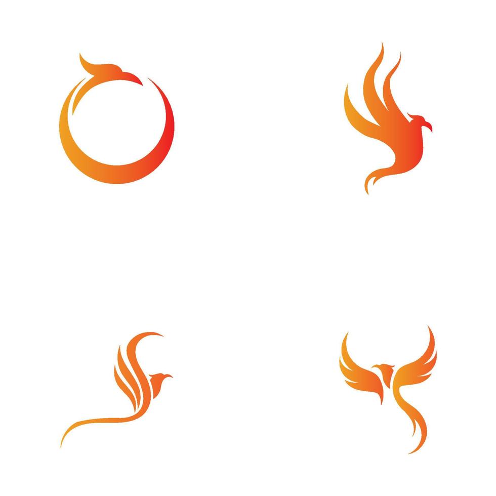 Phoenix logo design vector illustration