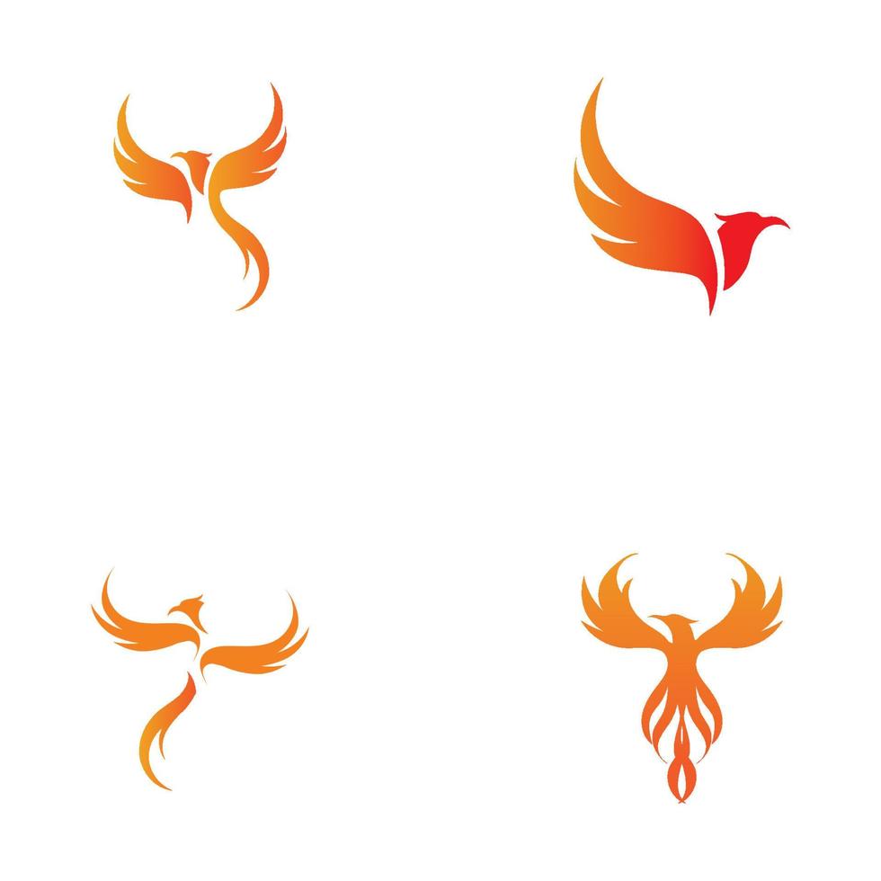 Ilustración de vector de diseño de logotipo de Phoenix