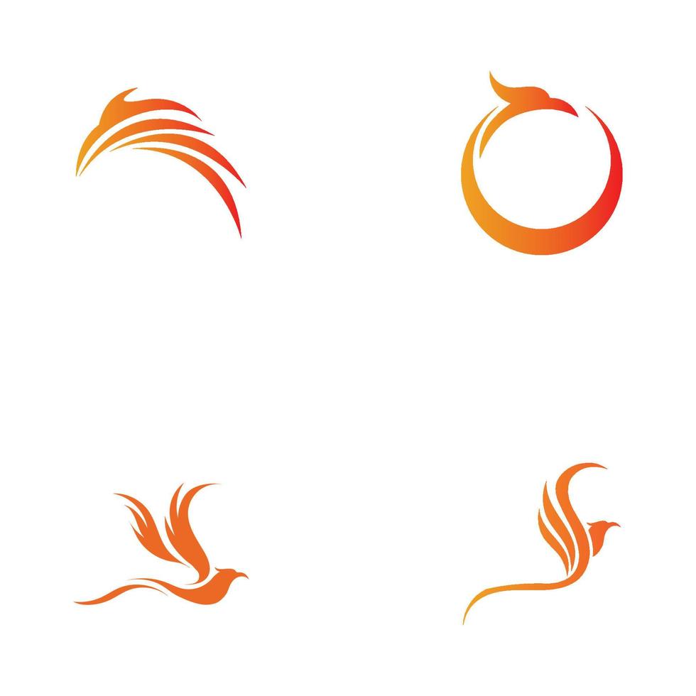 Phoenix logo design vector illustration