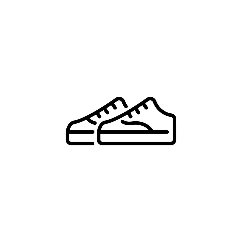 shoe icon designed in outline style in fashion and accessories icon theme vector